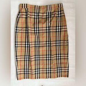 BURBERRY Nova Check Pencil Skirt